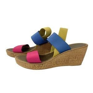 THE FLEXX COLORFUL OVERSTEP CICIAMITO WEDGE SANDALS - 9